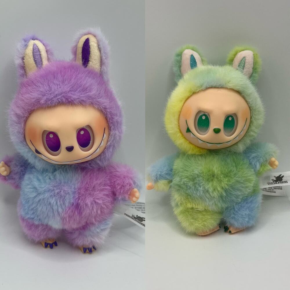 2Pcs Pop Mart Labubu The Monsters Big Into Energy Vinyl Plush
